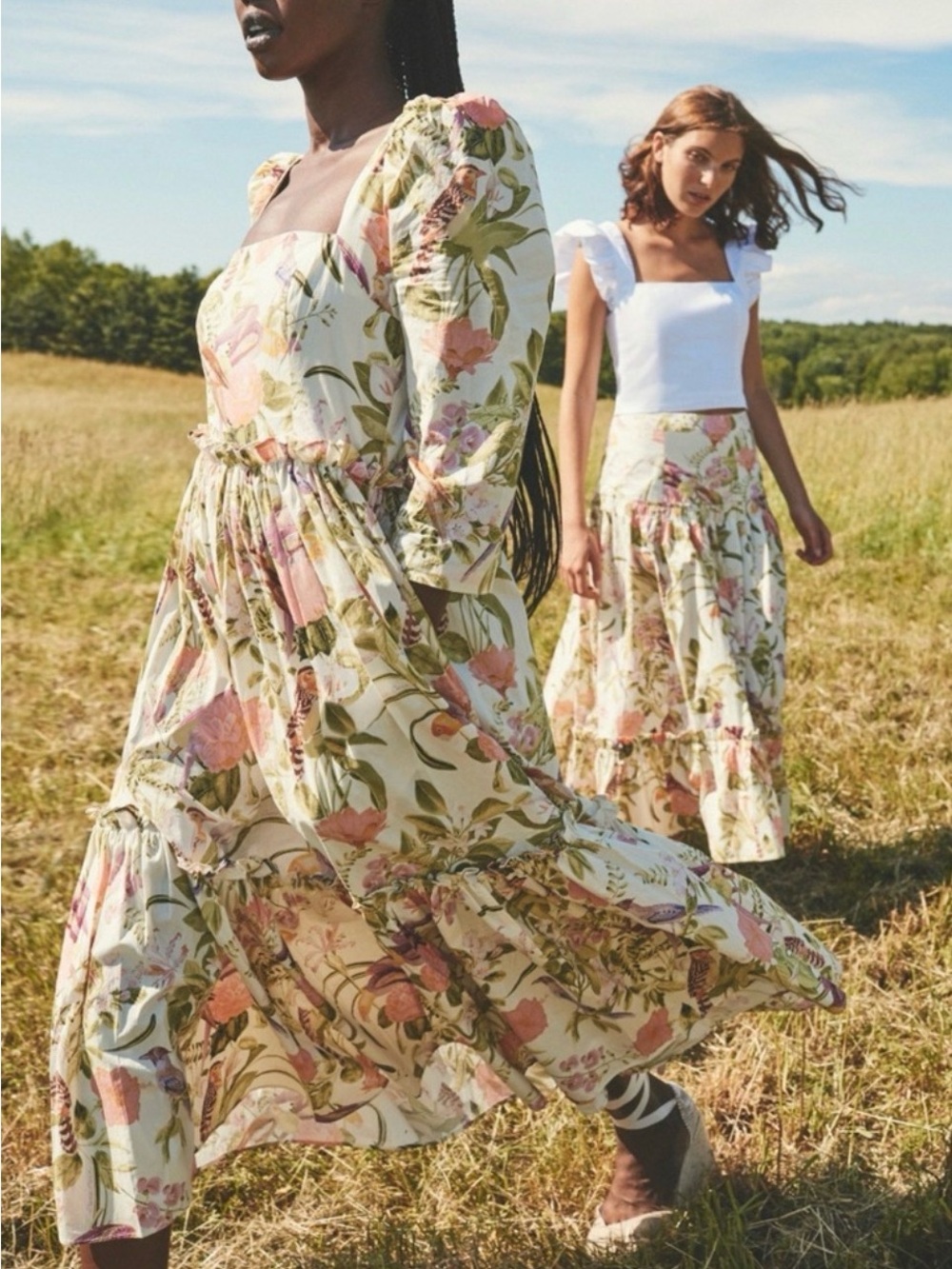 Cara Cara Blue Hill Midi Dress in Tisbury Floral - Picture 14 of 14